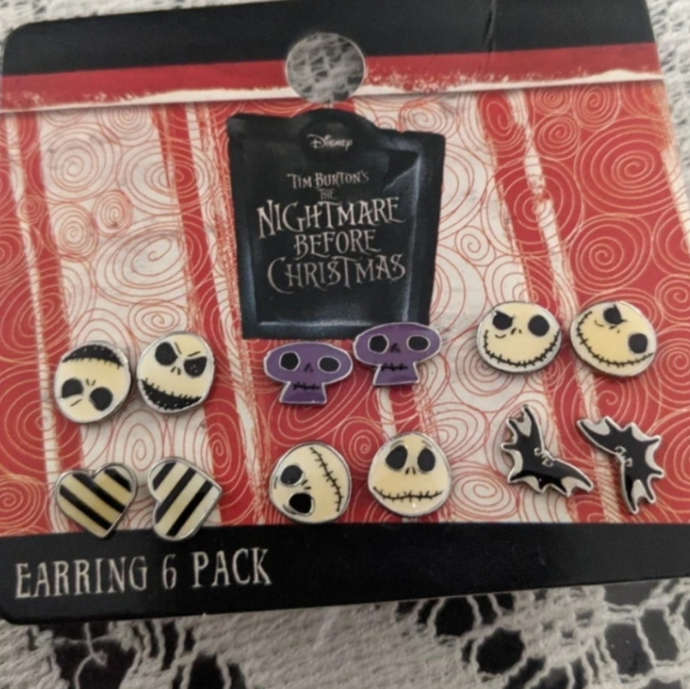 Women's Vintage Retro Earrings Nightmare Before Christmas Goth Dark Academia